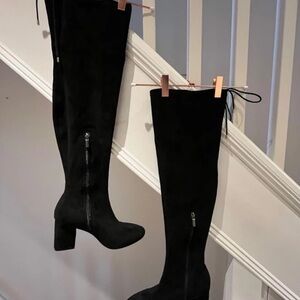 JustFab Elegant Black Heeled Boots